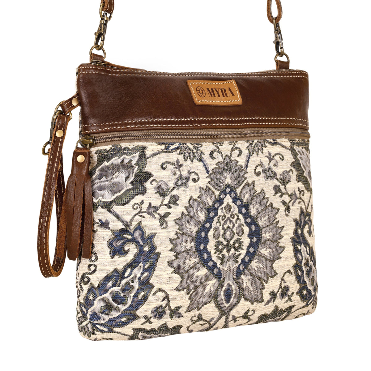 Myra Contentment Small Crossbody Bag in blue - Myra USA