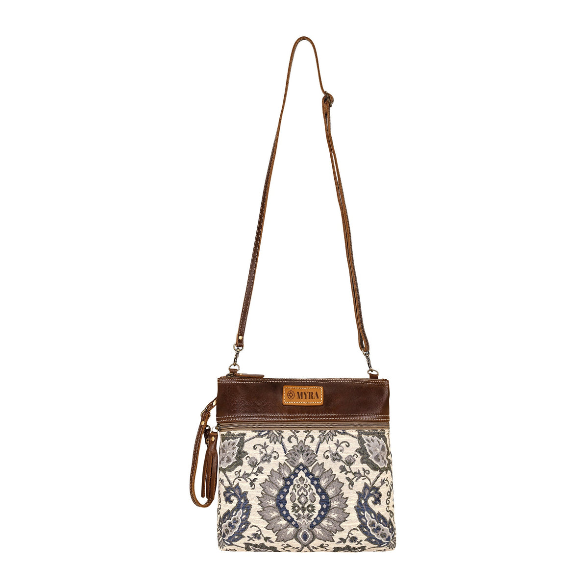 Myra Contentment Small Crossbody Bag in blue - Myra USA
