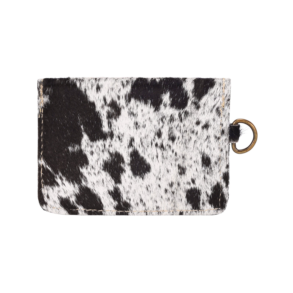 Myra Juniper Moon Hairon Coin Purse in Cinder Ivory - Myra USA