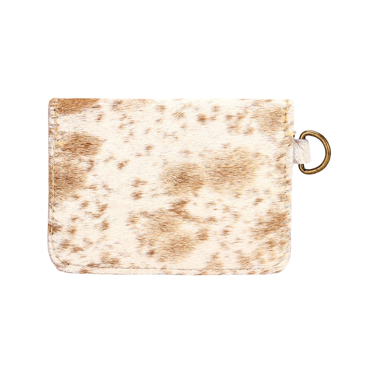Myra Juniper Moon Hairon Coin Purse in Saddle Cream - Myra USA