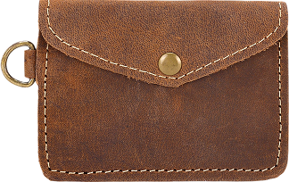 Myra Juniper Moon Leather Coin Purse in Canyon Brown