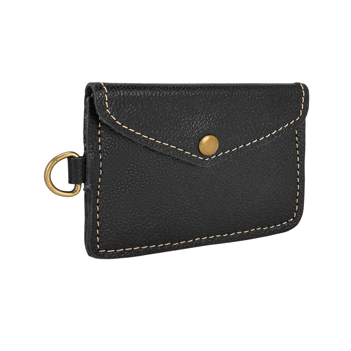 Myra Juniper Moon Leather Coin Purse in Midnight Black - Myra USA
