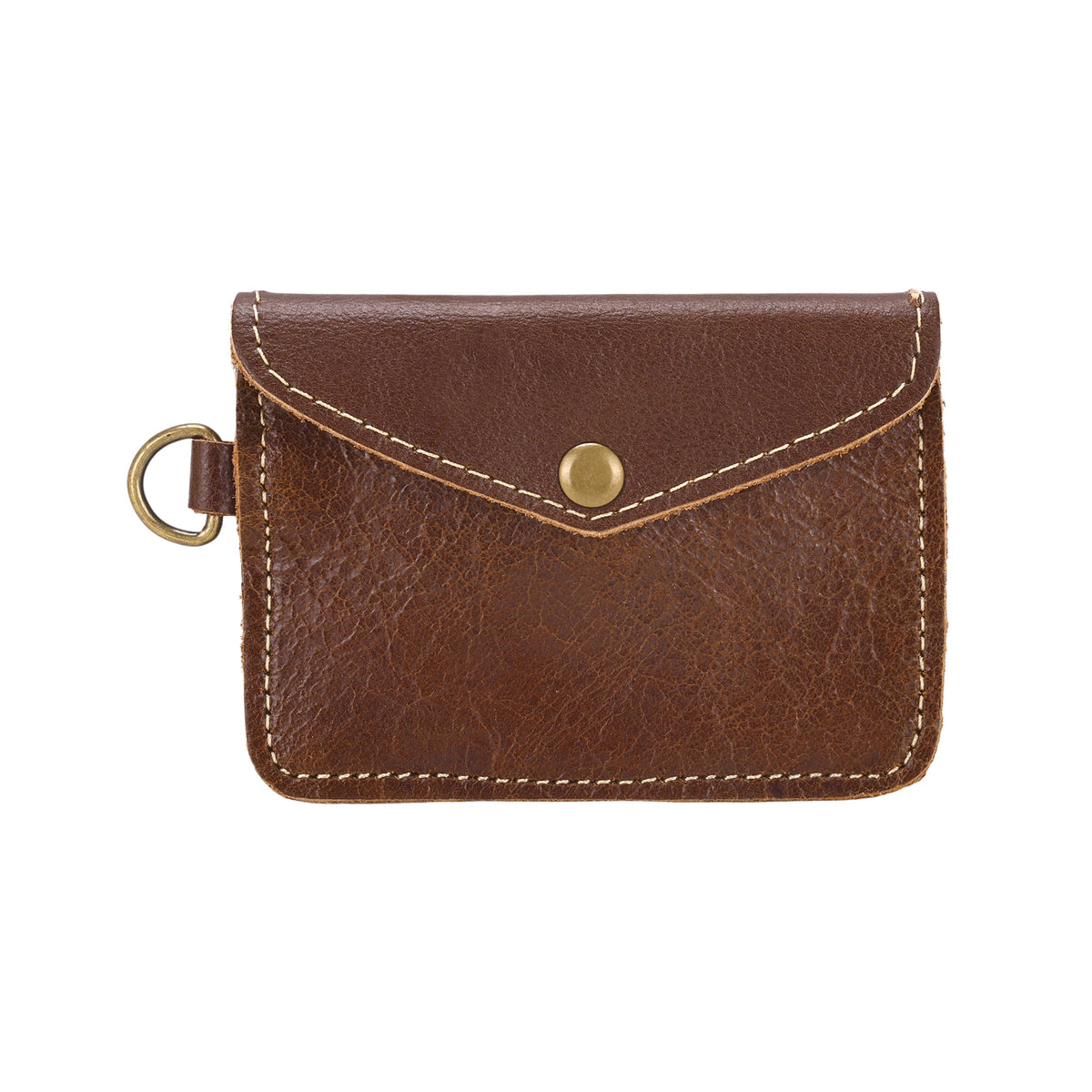 Myra Juniper Moon Leather Coin Purse in Chestnut Brown - Myra USA