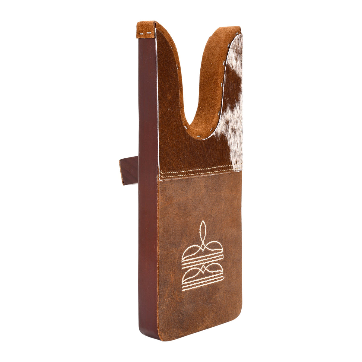 Myra Chuckline Boot Jack in tan with hair on and embroidered detail - Myra USA