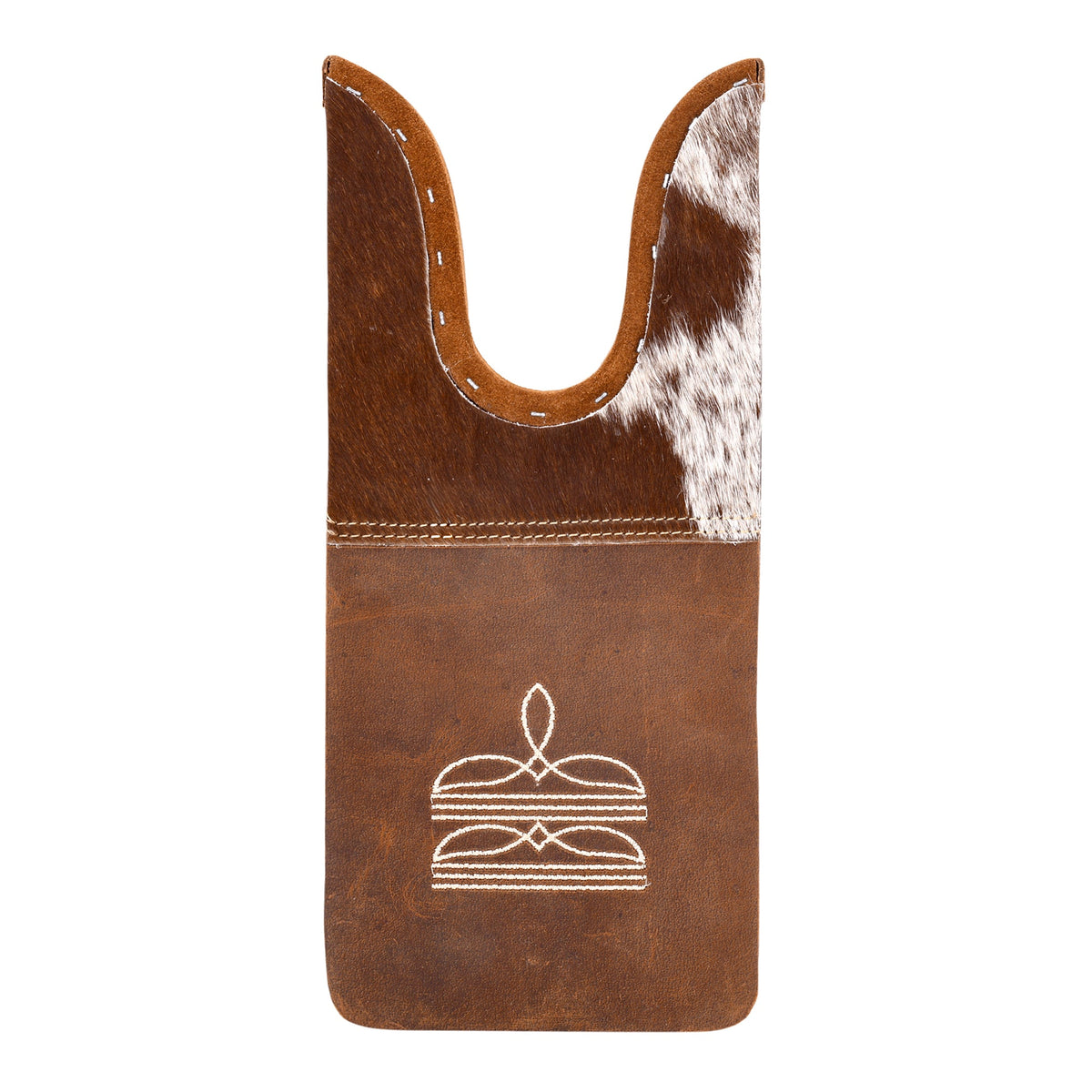 Myra Chuckline Boot Jack in tan with hair on and embroidered detail - Myra USA