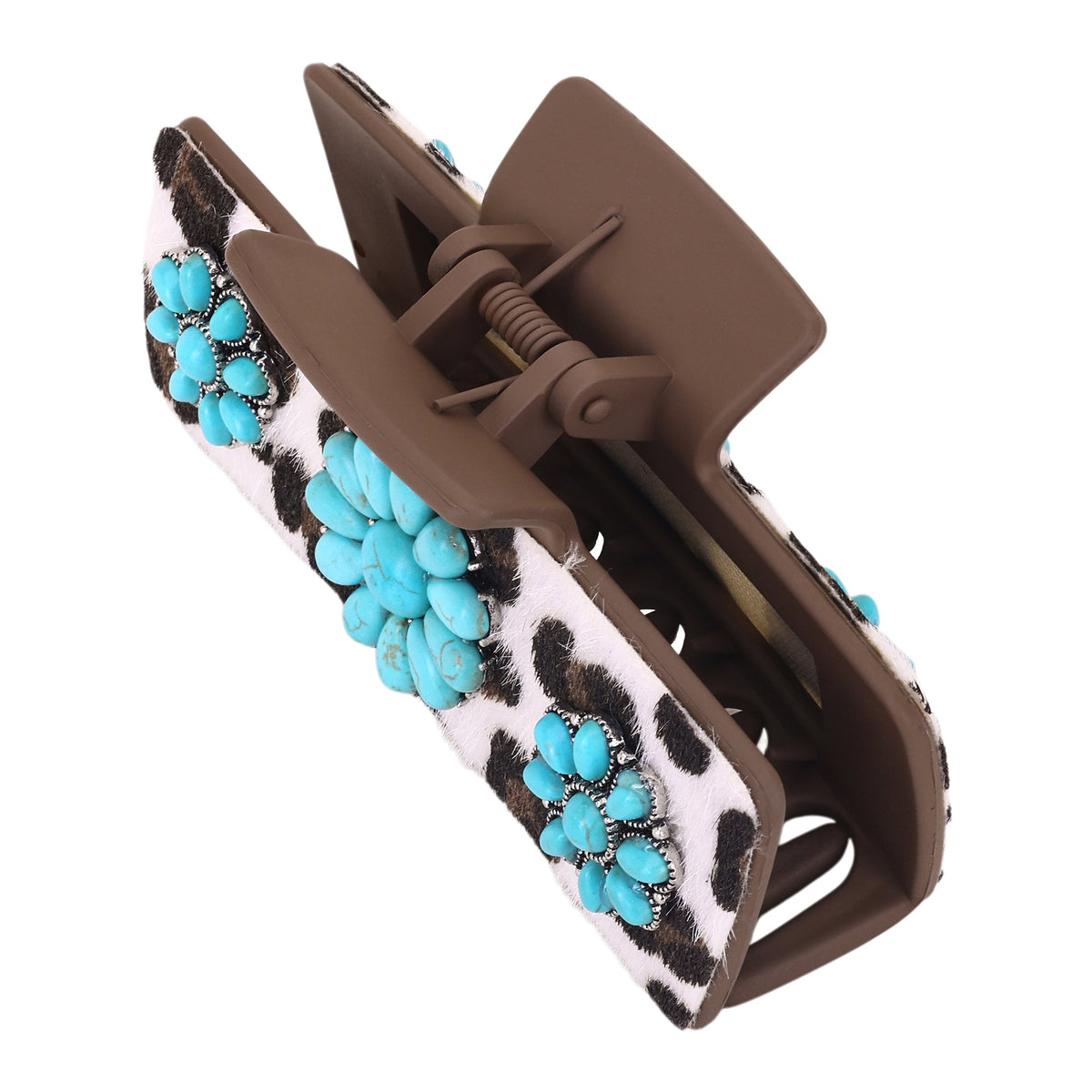 Myra Concho Gem Hair Clip in Turquoise Ivory - Myra USA