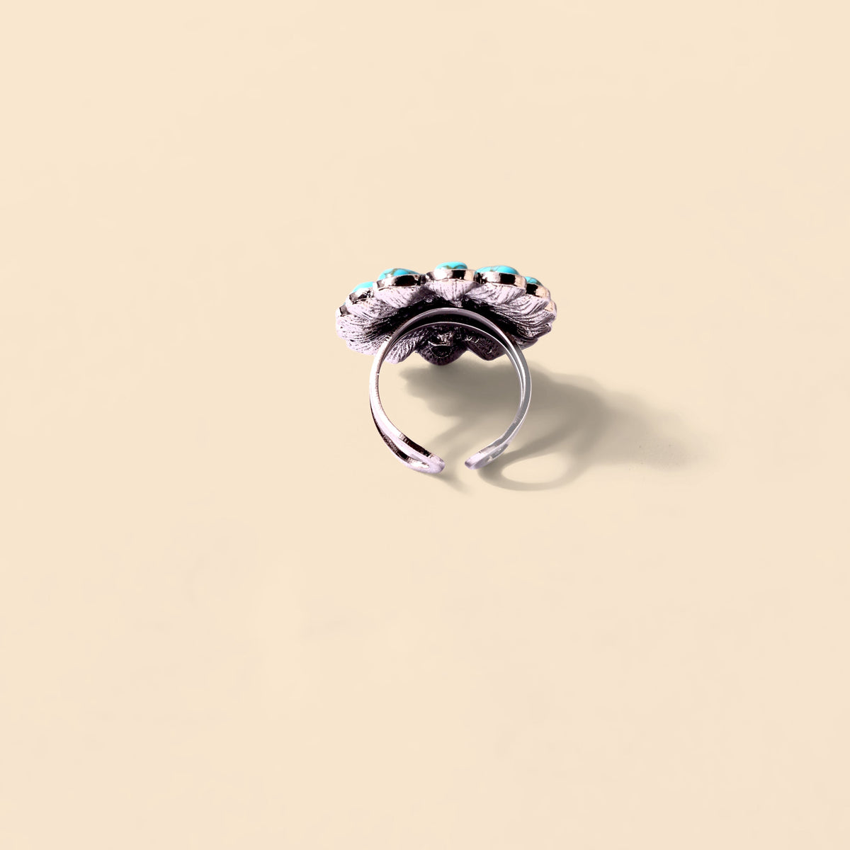 Myra Sunburst Ring in Ocean Blue - Myra USA