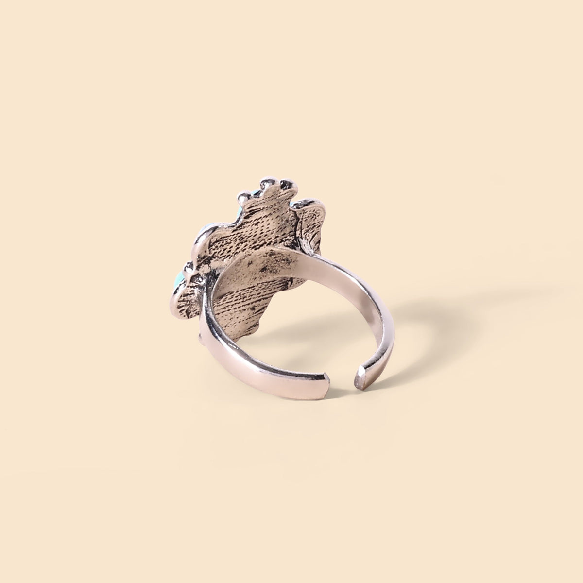 Myra Rosette Bloom Ring in Sky Blue - Myra USA