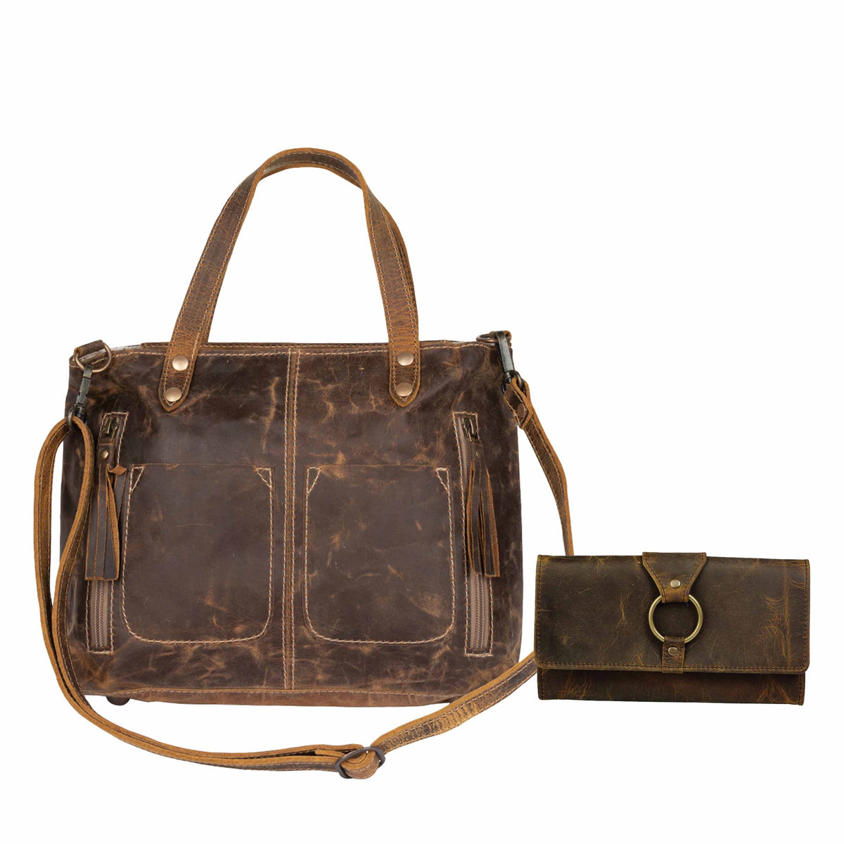 Ultimate Choice Leather Bag & Wallet Duo - Myra USA