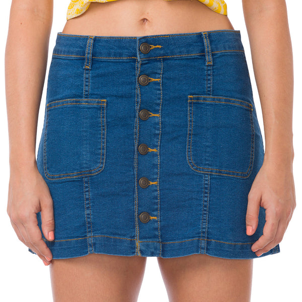 Macaroon Denim Skirt - MyraUSA