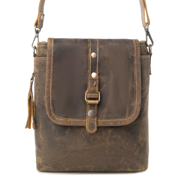 Brown Beauty Leather Bag - Myra USA