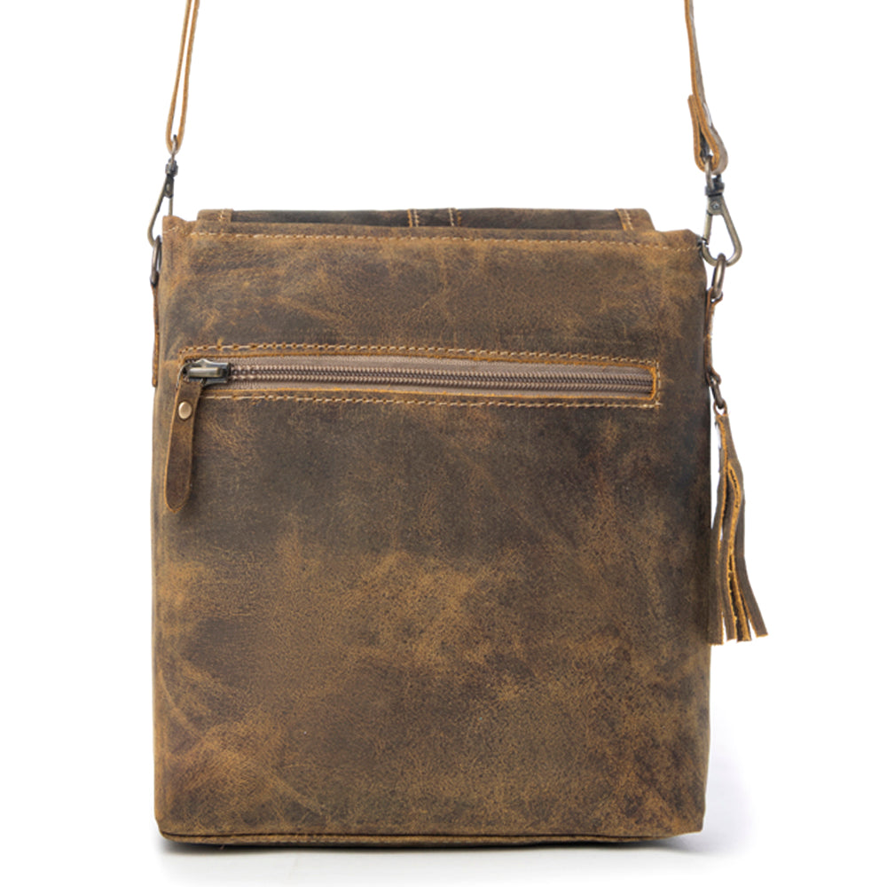 Brown Beauty Leather Bag - Myra USA