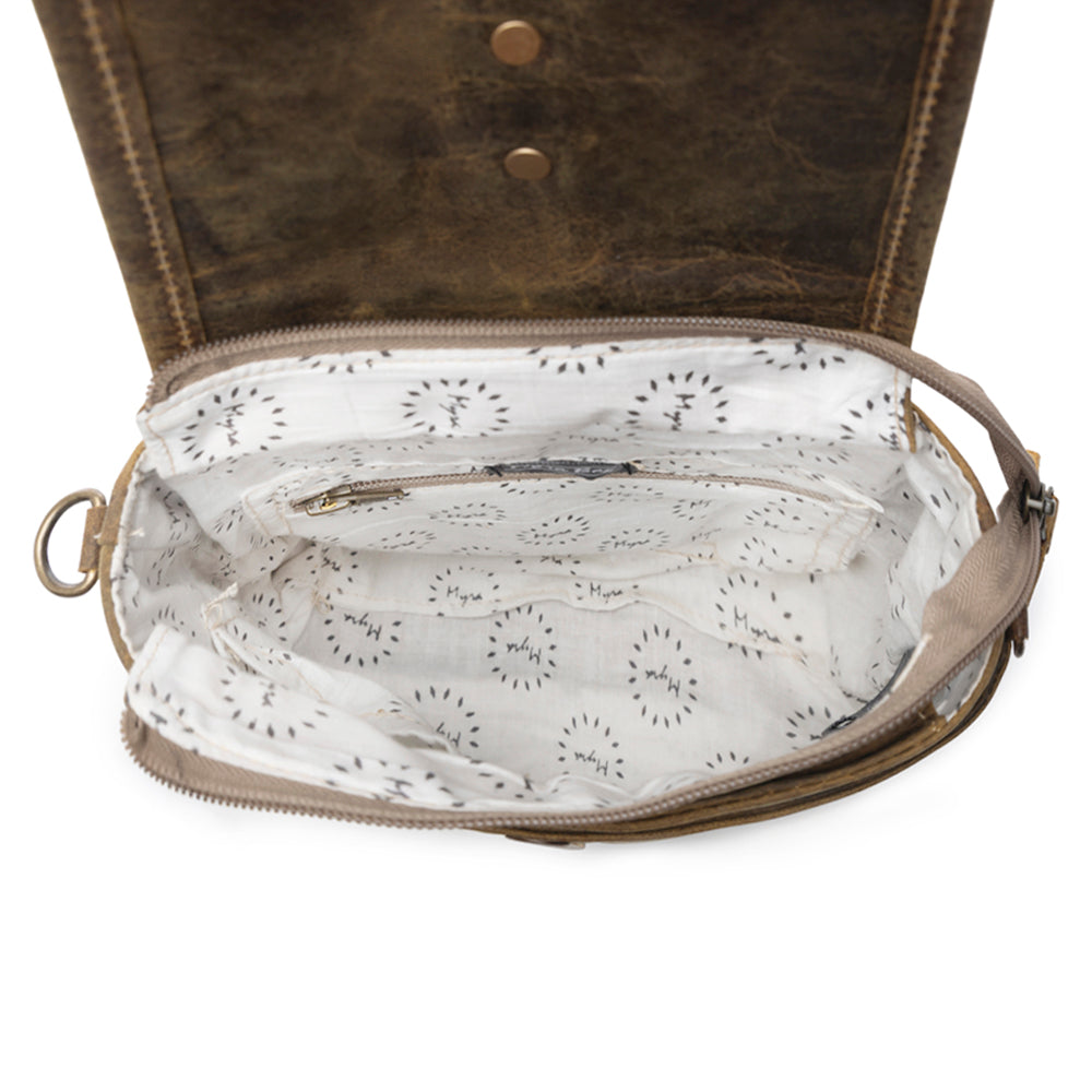 Brown Beauty Leather Bag - Myra USA