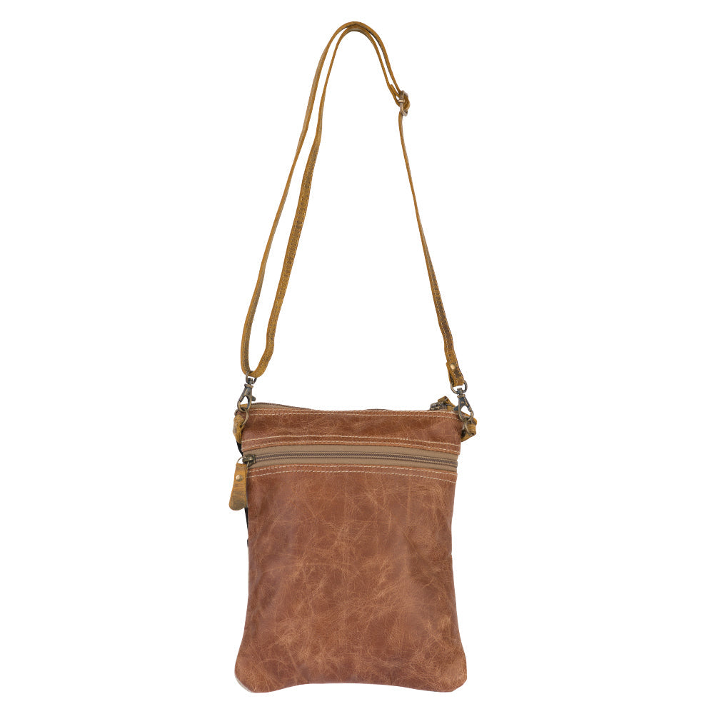 Stripey Leather Crossbody Bag - Myra USA