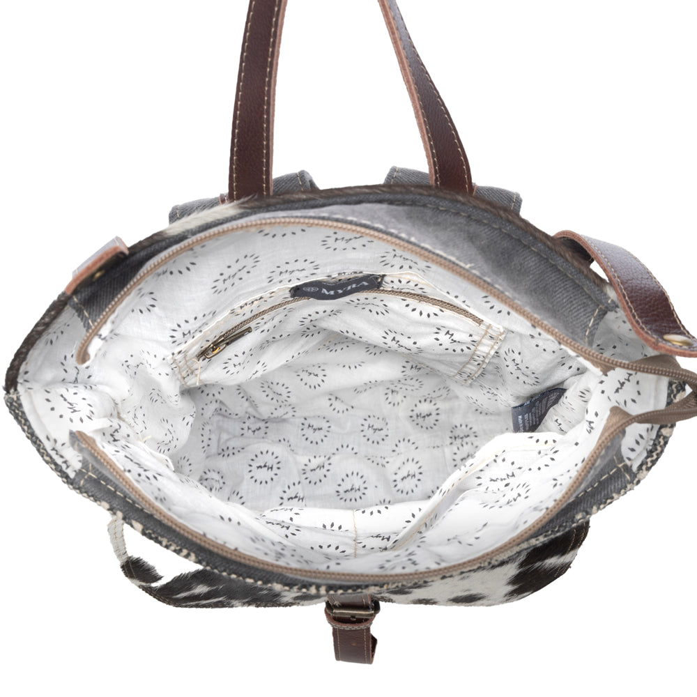 Myra Vibe with Me Hairon Canvas Backpack for Women Mandala Print