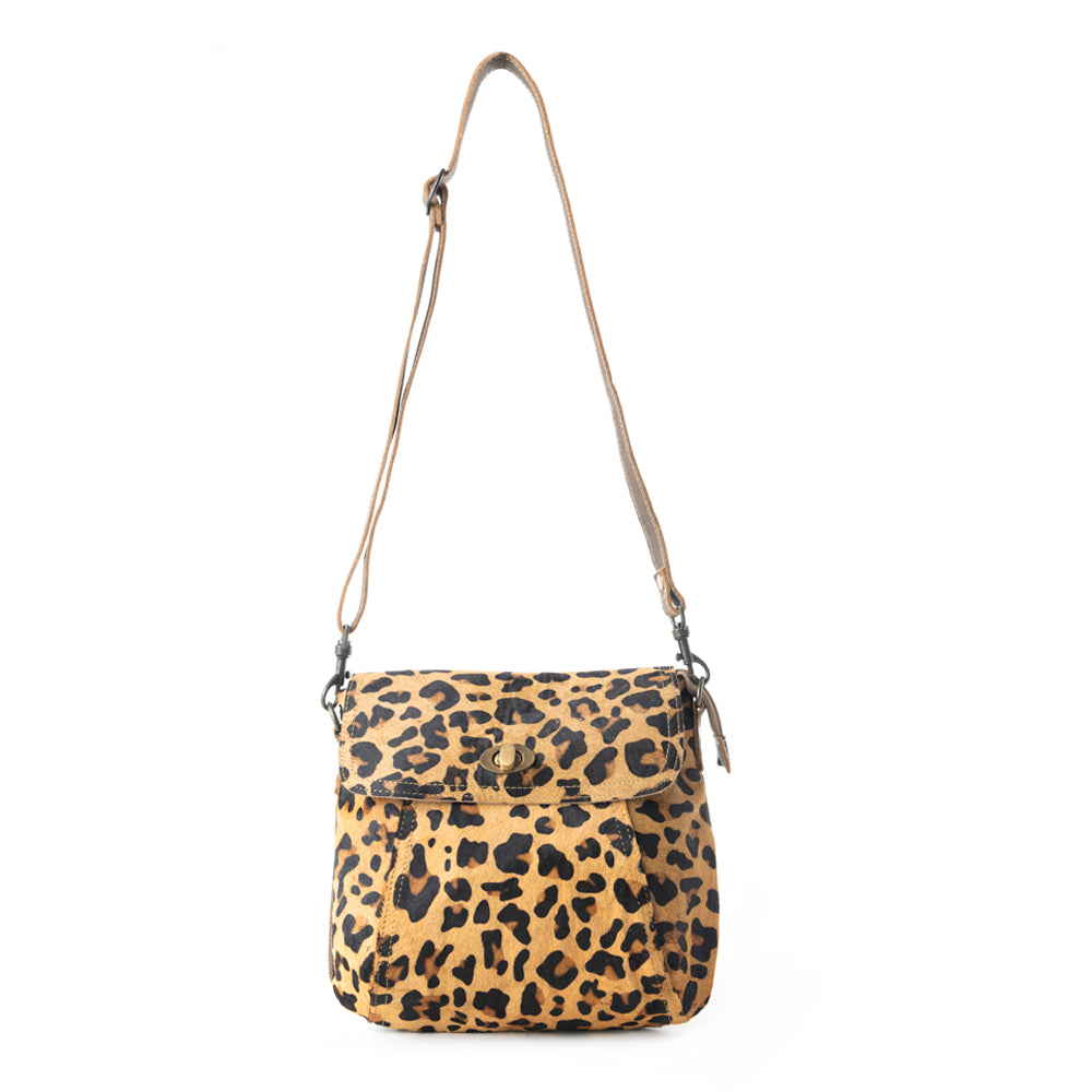 BULLSEYE LEATHER AND HAIRON BAG - MyraUSA