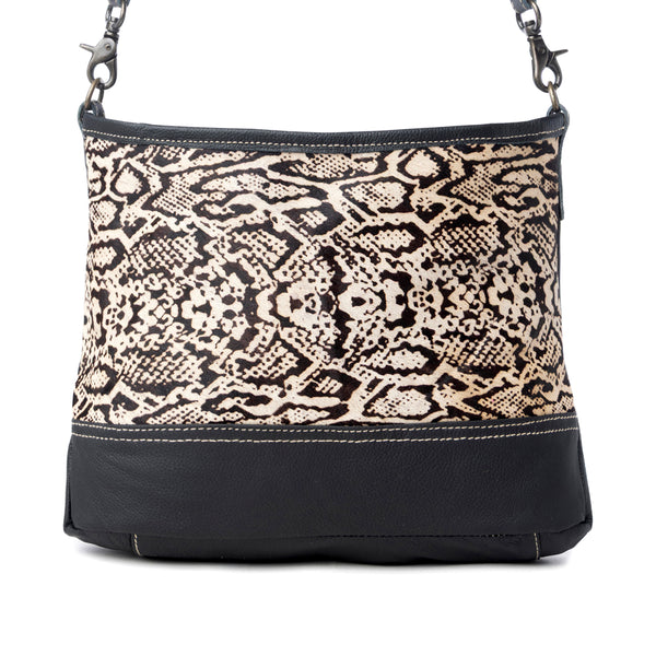 ANTIQUATED  LEATHER AND HAIRON BAG - Myra USA