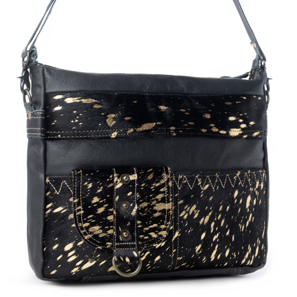 MODERN  LEATHER AND HAIRON BAG - Myra USA