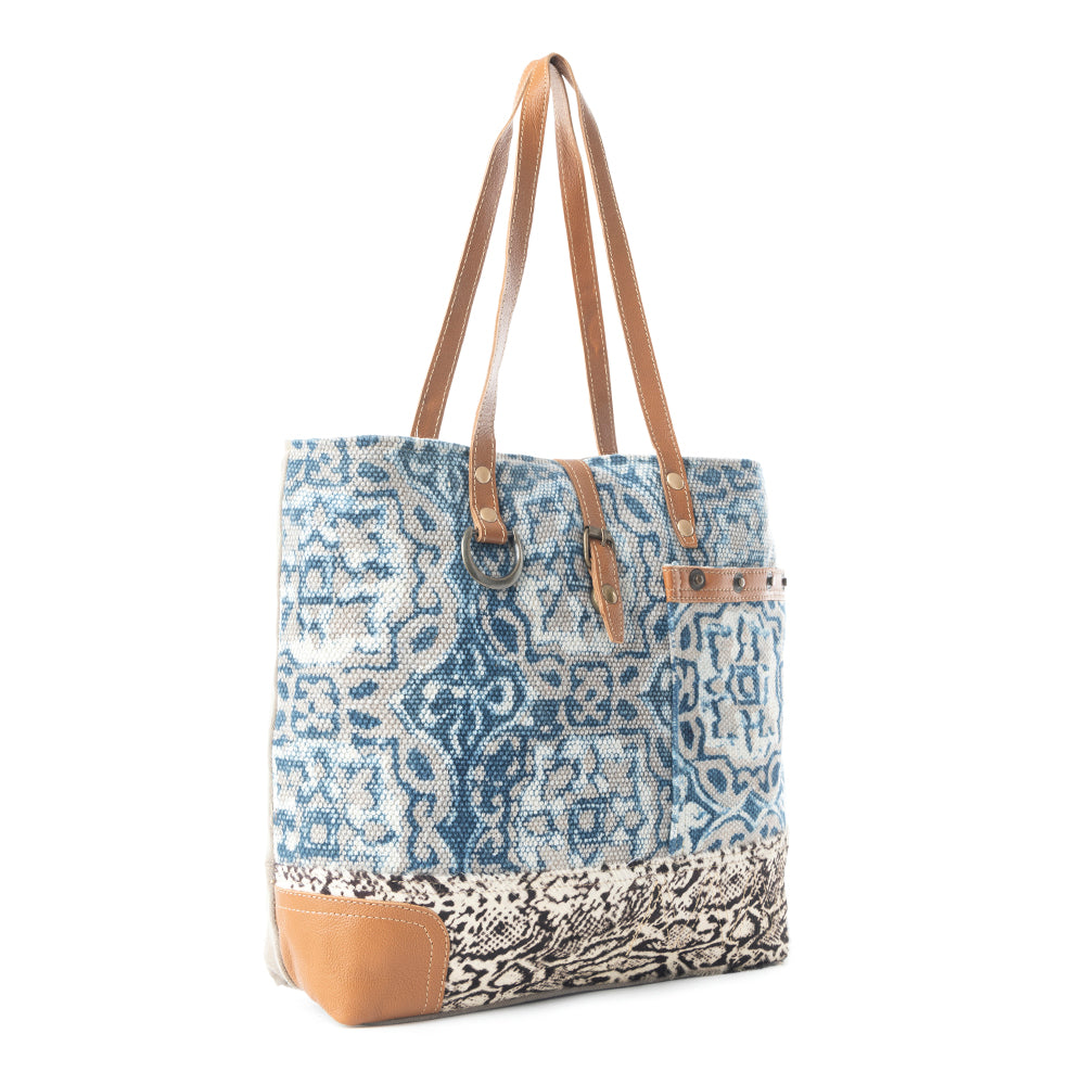 Tinted Indigo Tote Bag - MyraUSA