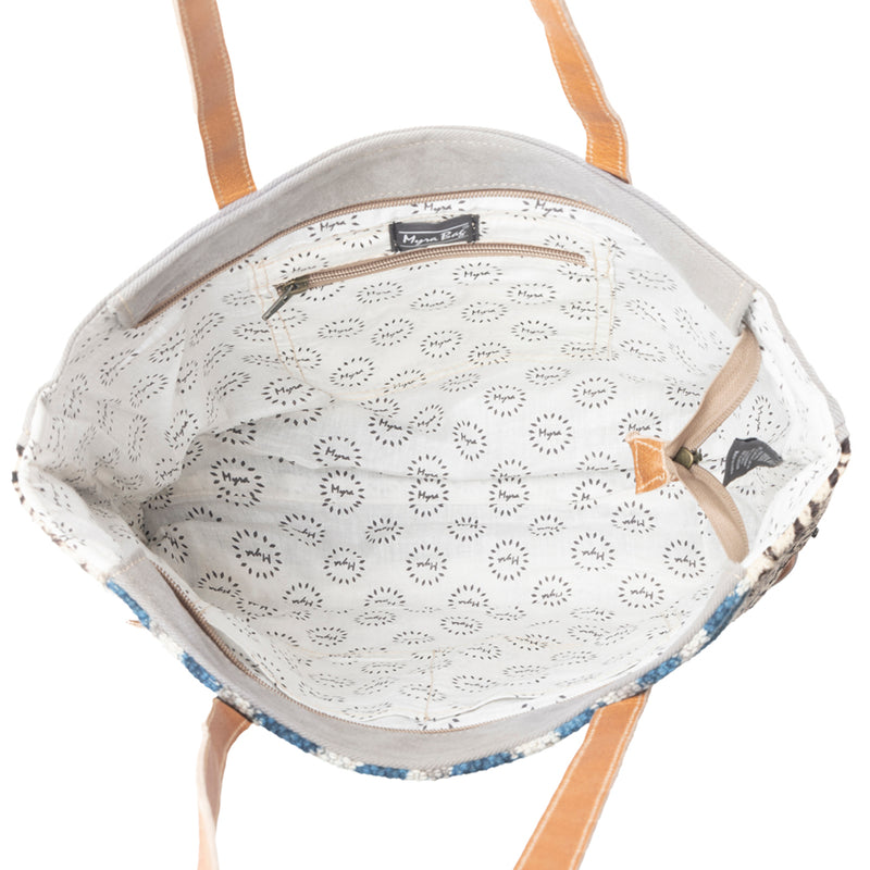 Rhombic Pattern Tote Bag - MyraUSA