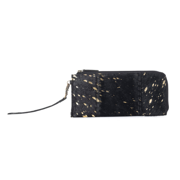 GILTED BLACK  WALLET - Myra USA