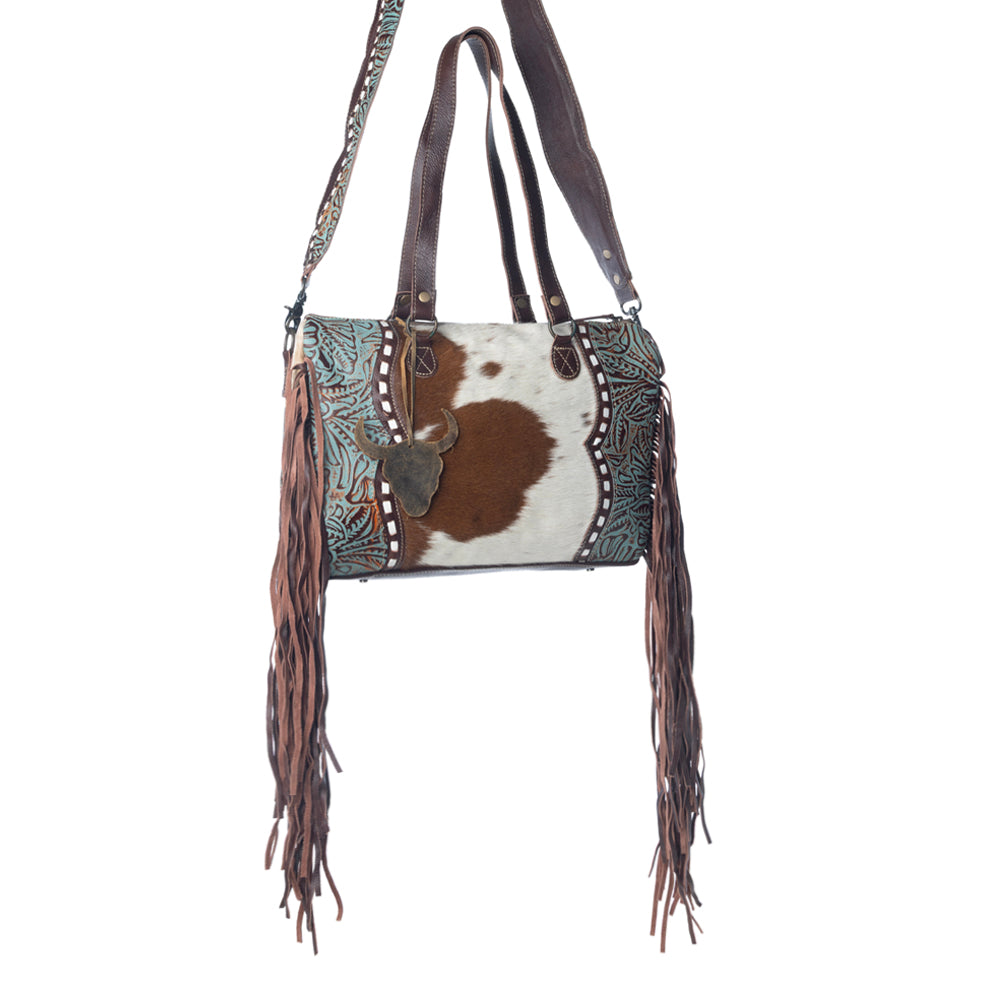 Dangle Wangle Leather & Hairon Bag - Myra USA