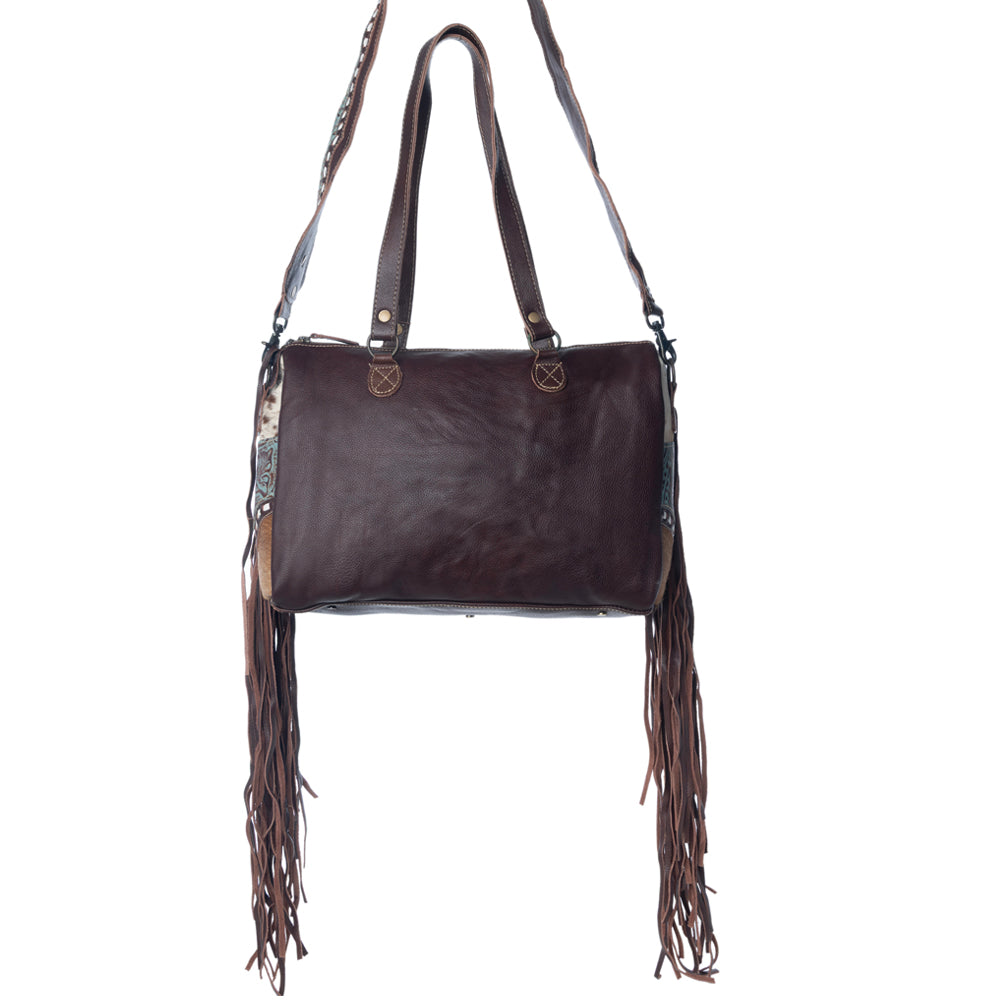 Dangle Wangle Leather & Hairon Bag - Myra USA