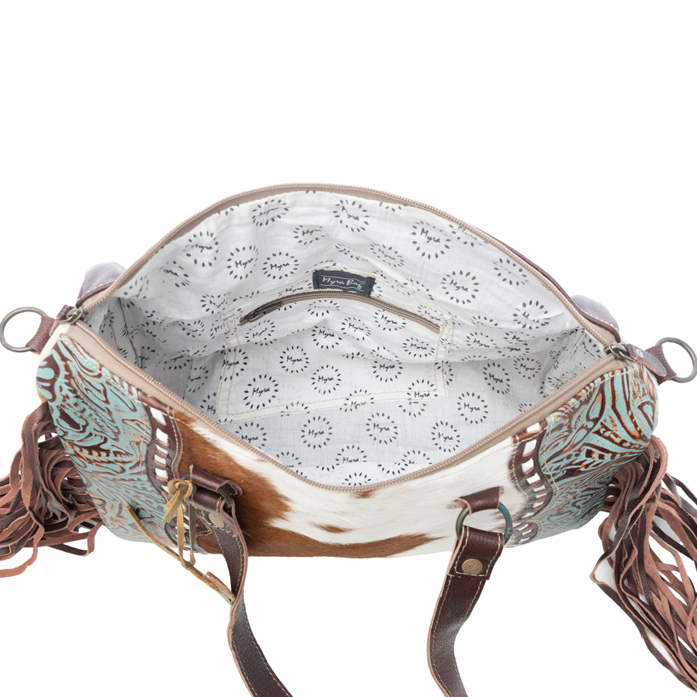 Dangle Wangle Leather & Hairon Bag - Myra USA