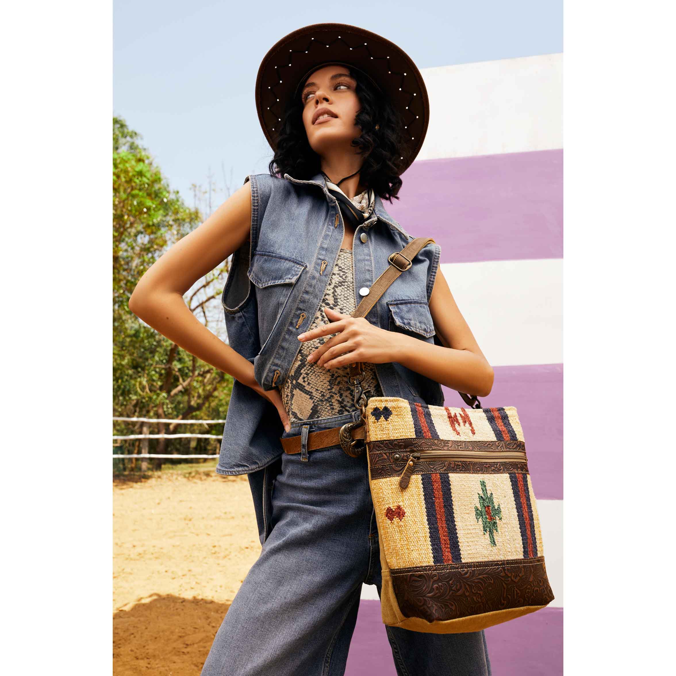 Fragrant Yellow  Shoulder Bag - Myra USA