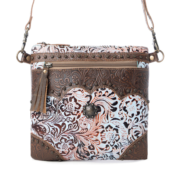 Azure Aesthetic Leather & Hairon Bag - Myra USA
