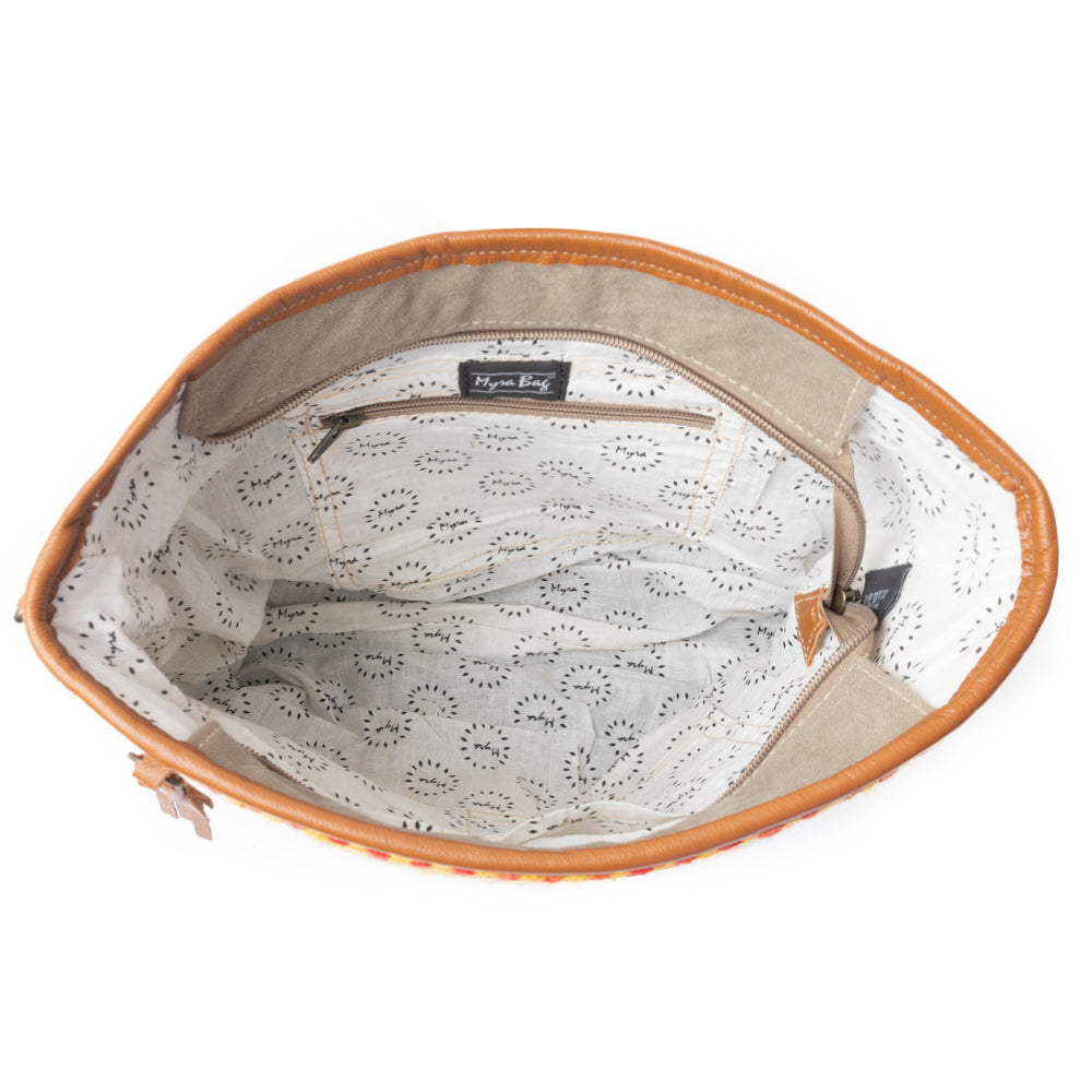 Vivid Orange  Hand-Tooled Bag - MyraUSA