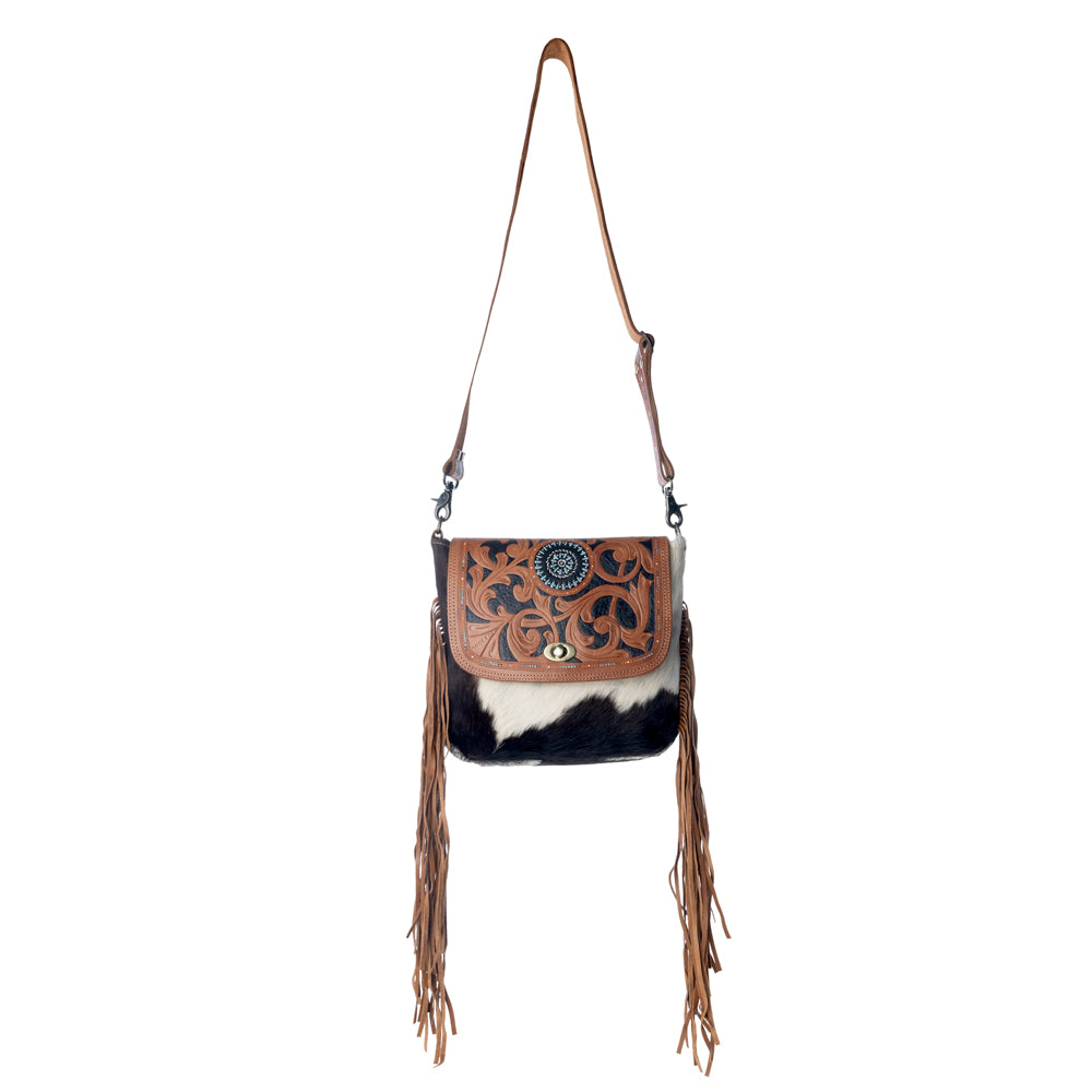 Brown Boughs  Hand-Tooled Bag - Myra USA
