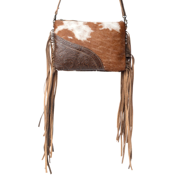 Fractional Leather & Hairon Bag - Myra USA