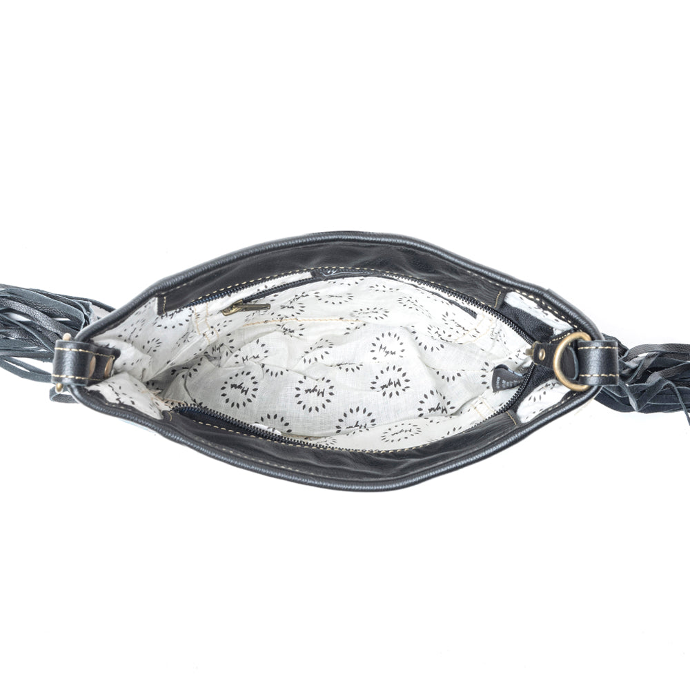 Sapphire Vines Leather & Hairon Bag - MyraUSA