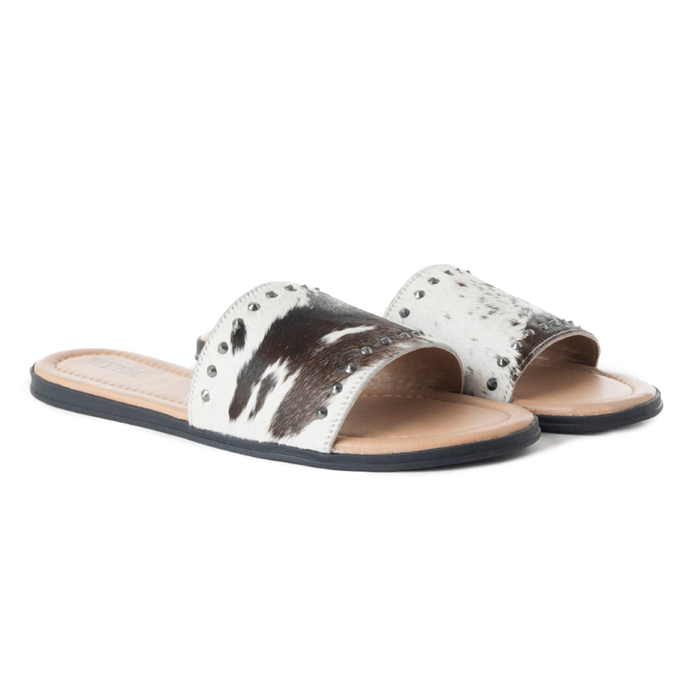 Silver Studded Flats - MyraUSA