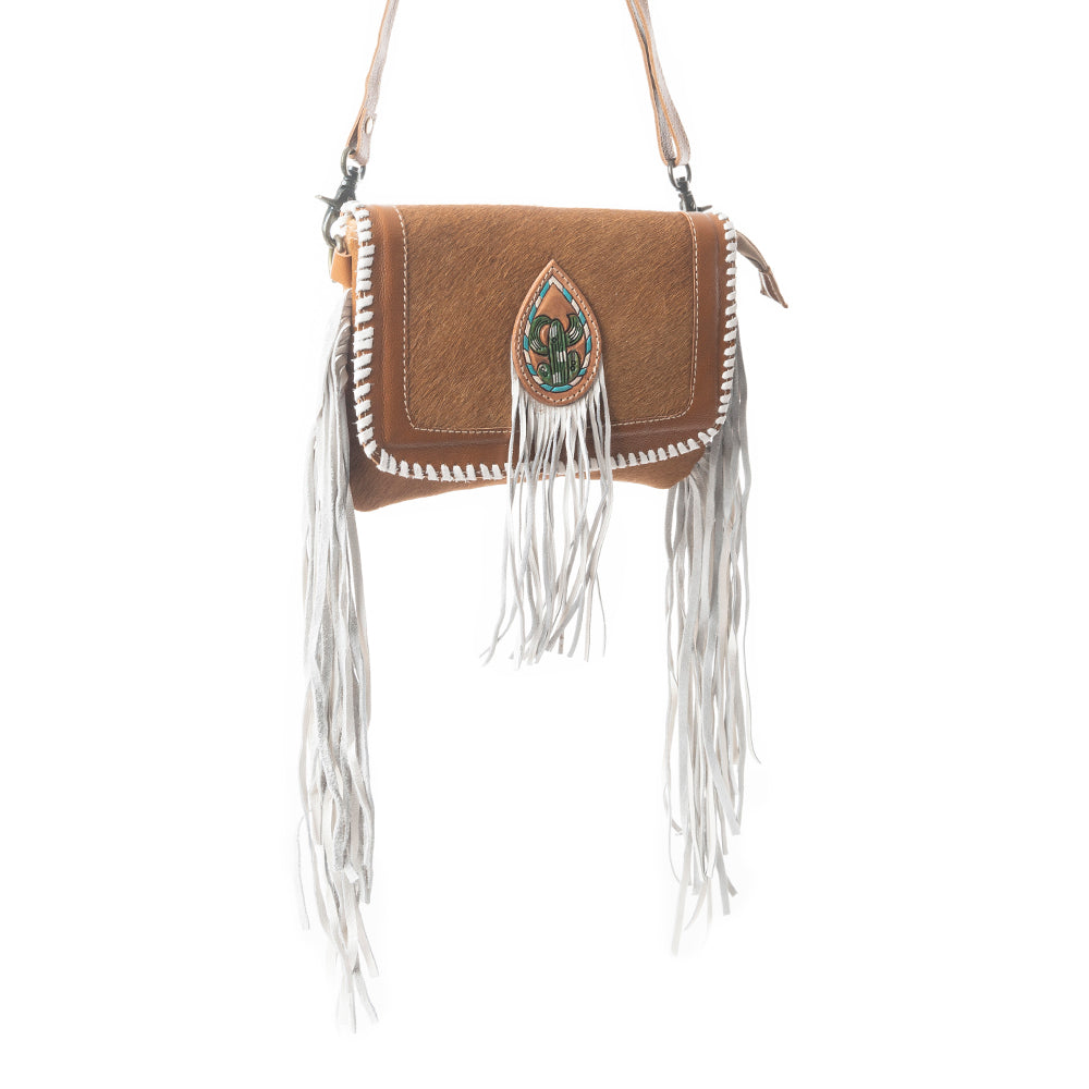 Silver Unicorn Leather & Hairon Bag - MyraUSA