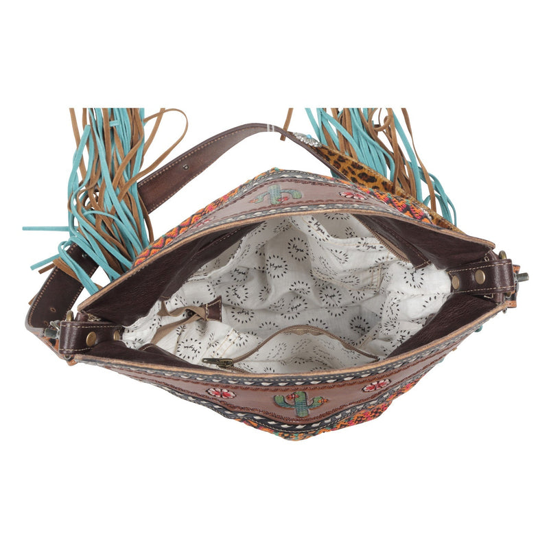 Accenting Hues Hand-Tooled Bag