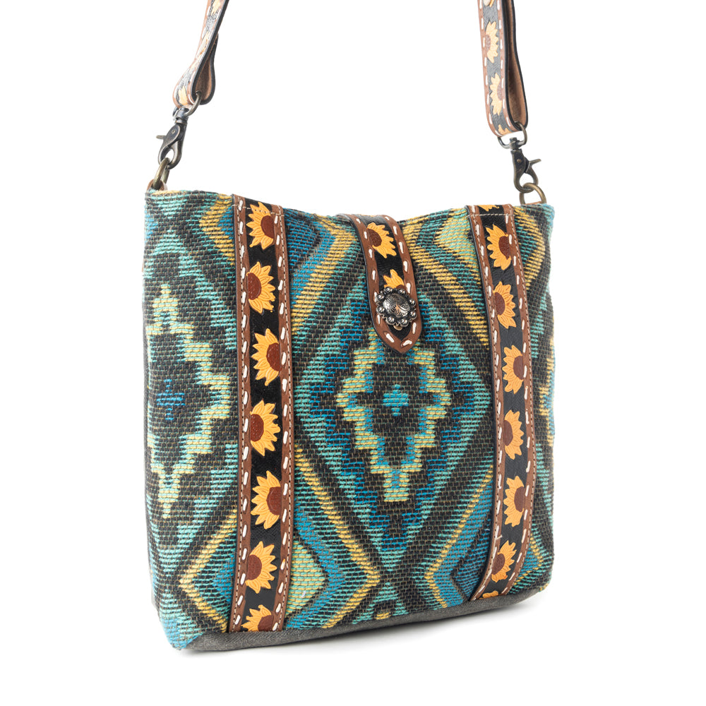 Forest Mist Hand-Tooled Bag - Myra USA