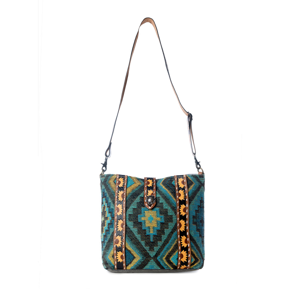 Forest Mist Hand-Tooled Bag - Myra USA