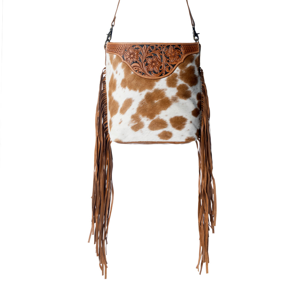 Raw Umber Hand-Tooled Bag - Myra USA