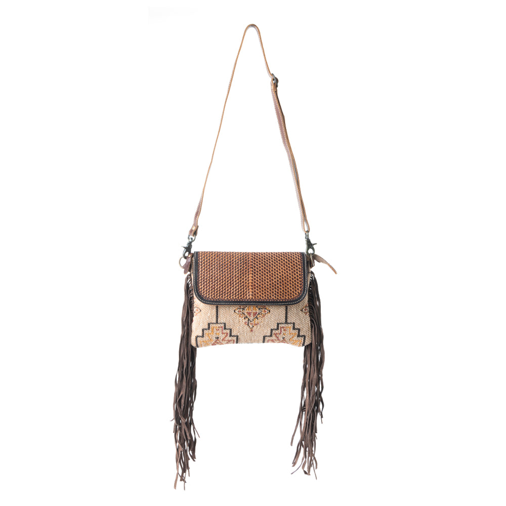 Sandy Rosewood Hand-Tooled Bag - MyraUSA