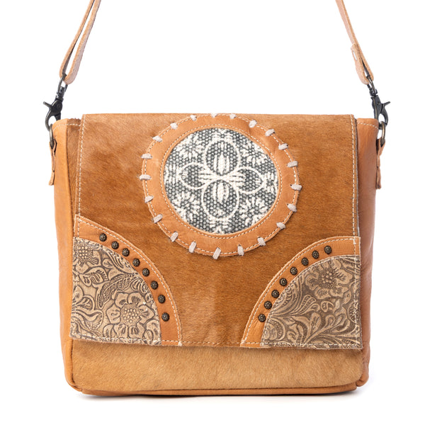 Vintage Hues Leather & Hairon Bag - Myra USA