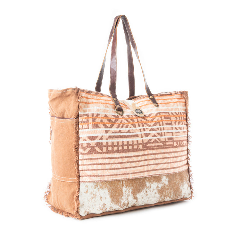 Coral Blossoms Weekender Bag