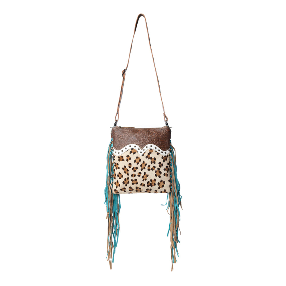 Earth prints Leather & Hairon Bag - Myra USA