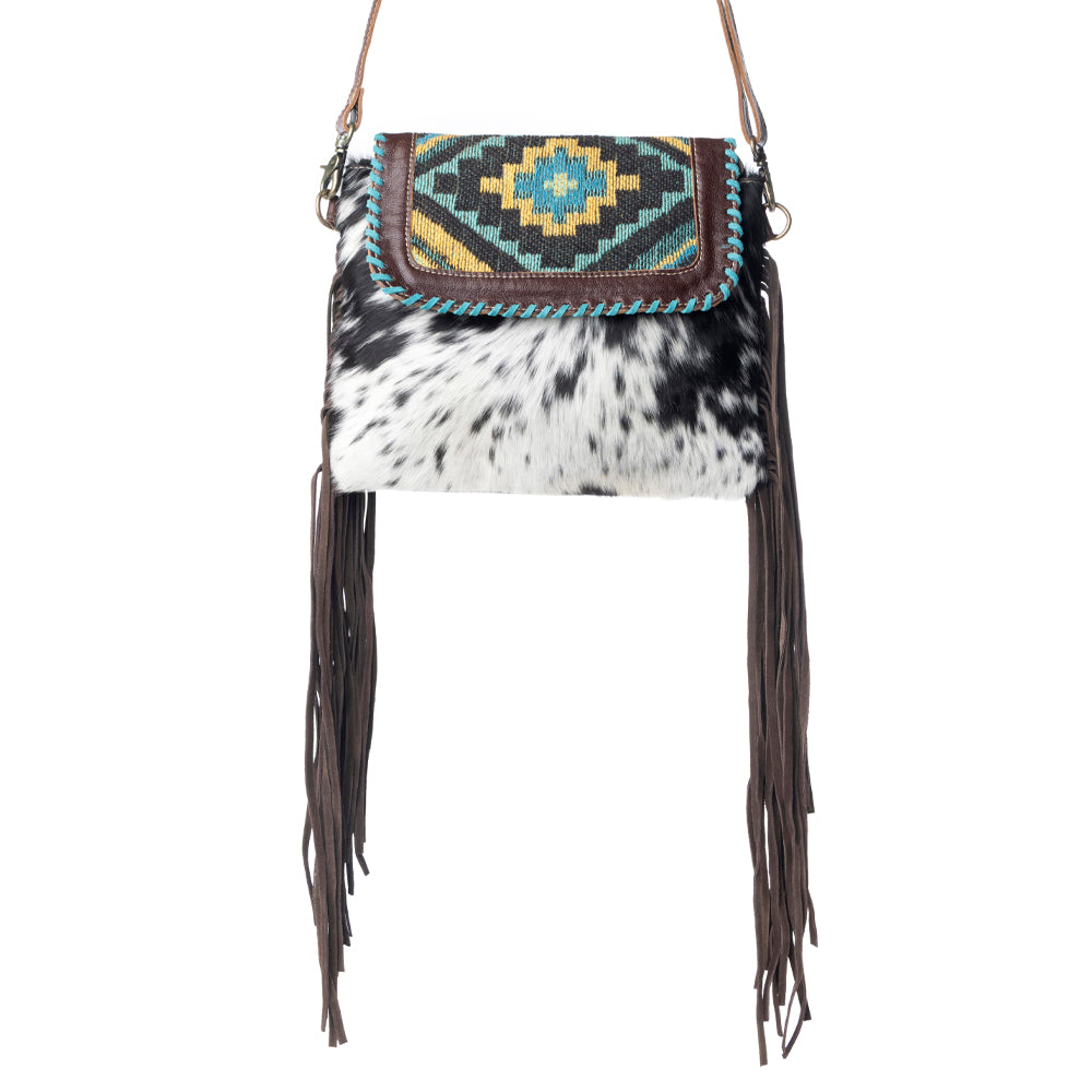 Wild West Boho Leather & Hairon Bag - Myra USA