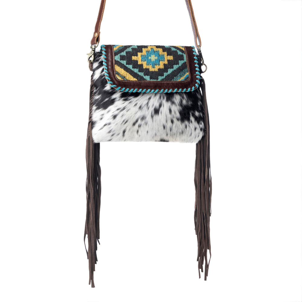 Wild West Boho Leather & Hairon Bag - Myra USA