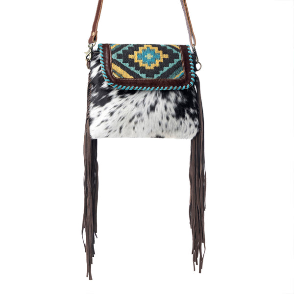 Wild West Boho Leather & Hairon Bag - Myra USA