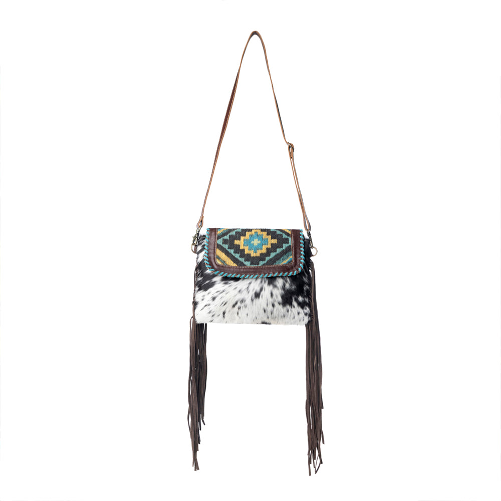 Wild West Boho Leather & Hairon Bag - Myra USA