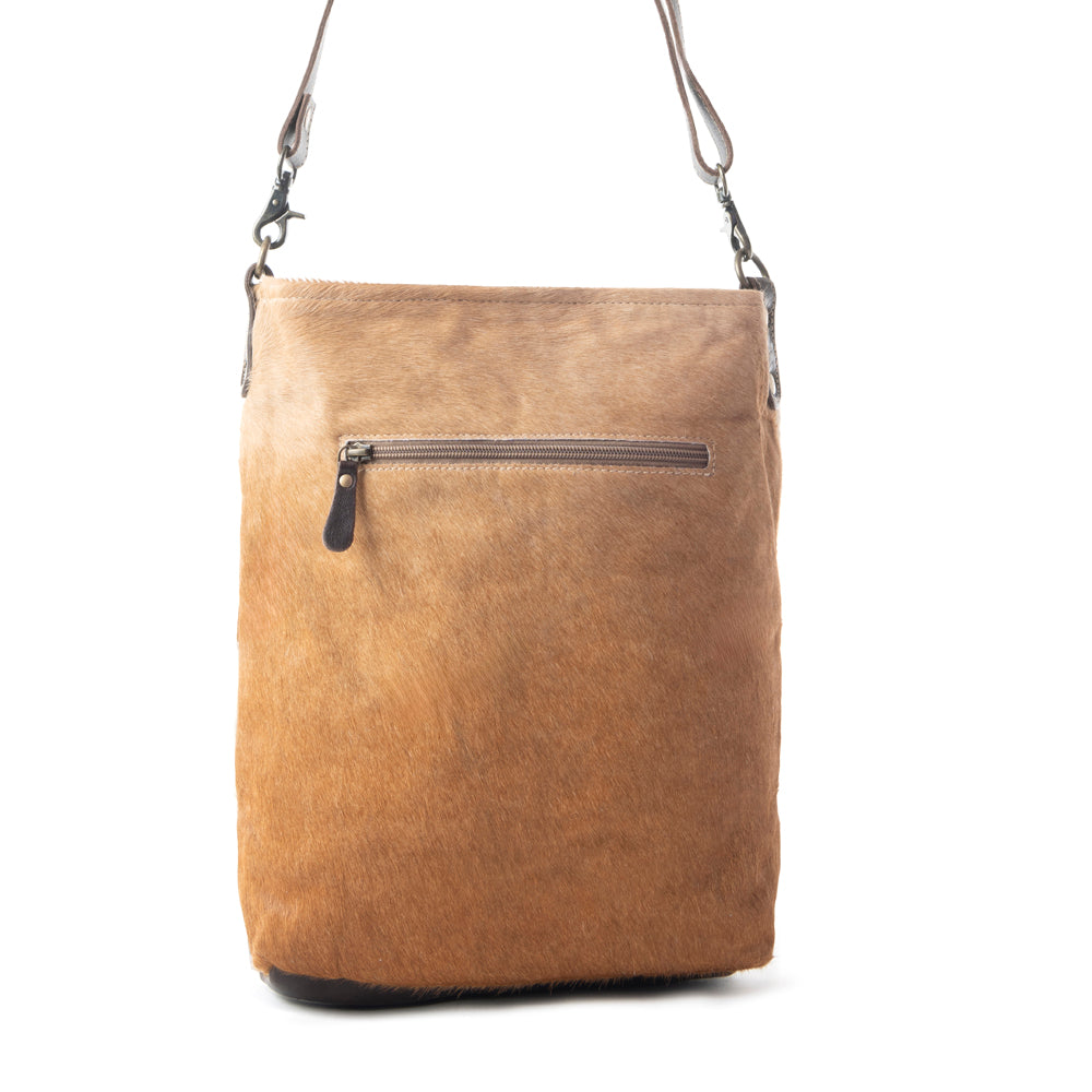 Earthen splashes Hand-Tooled Bag - MyraUSA