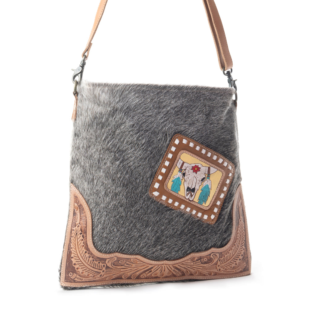 Khadi Hand-Tooled Bag - MyraUSA